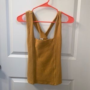 Anthropologie Yellow Tank